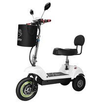 삼발 세발 삼륜 전기 자전거 바이크 전동 스쿠터, 디럭스버전 듀얼브레이크배터리블랙, 24V