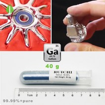 갈륨 금속 원소 순도 9999% 31 10g 20g 50g 100g, 1개, 4.50g