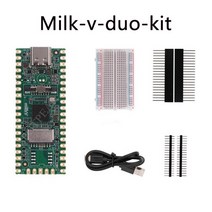 RISC-V 밀크 V 듀오 2 코어 1G CV1800B TPU RAM-DDR2-64M 리눅스 보드 라즈베리 파이 피코 호환 가능, [02] Milk-V Duo Kit, 02 Milk-V Duo Kit
