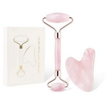 처진얼굴리프팅 2종세트 페이스 얼굴 경락 마사지 괄사 안면 비대칭 교정기 롤링업 바디, 투사이드롤러+괄사 포장박스세트