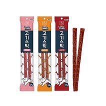 브리더랩 강아지 롱롱 고기스틱 소고기 칠면조 연어 24g 강아지져키, 1개