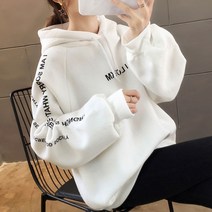 위위브렌 여성 캐주얼 루즈핏 캐주얼 후드티