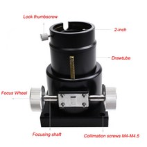 천체망원경고배율 관측 우주 고화질 LAIDA 2 "R & P 랙 피니언 포커서 풀 메탈 리플렉터 LD2010A, 한개옵션0