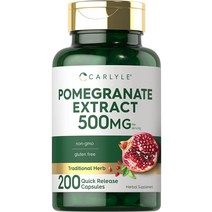 Carlyle 석류 추출물 500mg 200캡슐 Pomegranate Extract