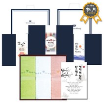 송월 설날 선물 수건세트 스윗하트 하니 3매 (띠지+감사장+쇼핑백 증정), 명절01, 골고루1세트