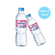 롯데 아이시스 8.0 생수 묶음 대용량 물 500mlX20pet, 단품