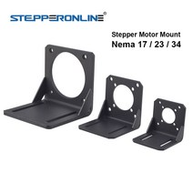 스탭 모터 감속기 서보모터 브래킷 액세서리 STEPPERONLINE-Nema 17/23/34 스테퍼 장착 L 지지대 합금강 스테핑 홀더, [03] NEMA34 L Bracket