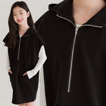 미니로이 필립 여아 주니어 초등학생 후드 레이어드 원피스