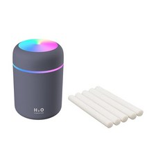 가습기 휴대용 300ml 공기 미니 아로마 오일 디퓨저 usb 쿨 미스트 스프레이어 with colorful soft night light for home 자동차 청정기, 005