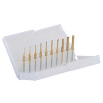 티타늄 코트 카바이드 0.5-3.175 PCB 카바이드 도구 CNC 커팅 비트 밀링 머신 조각 용 밀링 커터 키트 1, 한개옵션0