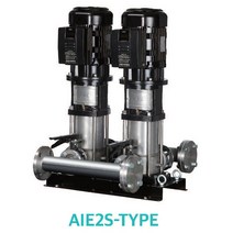 AIE2S-20601 단상220V 고효율 개별인버터 부스터펌프 1.5마력 양정66M 구경40mm 양수량 120LPM (52M) 부스타펌