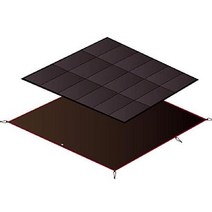 스노우 피크 텐트 어메니티 돔 S (3 인용) SDE-002RH 야외 캠핑 방수 및 발수, 엘(6인용), 매트 시트