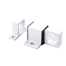 대문잠금장치 빗장걸이 시건 알루미늄 도어 잠금 래치 윈도우 게이트 자동 스프링 바운스 볼트 안전 걸쇠 슬라이딩 장치 검정색, [01] White A, 01 White A