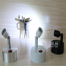 LED 이동식 미니 스포트라이트 레일 조명 천장 벽 책상 가게 전시용 1w 3w, 3W 적색광 흡수 유리, 화이트