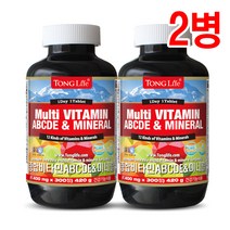 TongLife 통라이프 건강기능식품- 종합비타민ABCDE+미네랄+유산균함유 300정-10개월분-2병, 2개