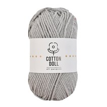 니뜨 코튼돌 뜨개실(50g) (10+1) [뜨개실도안제공] 면혼방실 인형실 소품실 초보코바늘실 코바늘실 블랭킷실 뜨개실 털실 가방실 손뜨개실, 19_연그레이