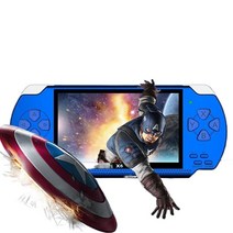 X6 휴대용 게임기 및 카메라 PSP 원본 8G 내장 10000개 게임, 파란색