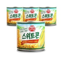 오뚜기 스위트콘 옥수수캔 콘샐러드 340G 1개 콘샌드위치 옥수수캔요리, 4개
