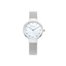 [오바쿠 OBAKU] V241LXCWMC VIKKE STEEL 여성용 자개다이얼 메쉬 시계 29mm