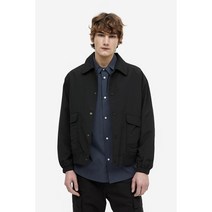 H&M 나일론 재킷 블랙 1170169002