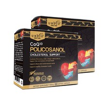 Ubbio CoQ10 Policosanol 유비바이오 뉴질랜드 코큐텐 폴리코사놀 90캡슐 2팩