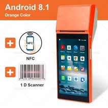 안드로이드 POS PDA 터미널 열 무선 모바일 프린터 58mm 영수증 BT 빌 와이파이 NFC 스캐너 올인원 시스템, 04 NFC With Scanner_02 미국 플러그