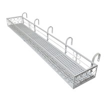 모칸도 베란다 화분걸이대 (직각형 150x25cm 고층용) 고리 5개형, 02.화분걸이대(직각형/150x25)_화이트