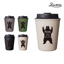 [리버스] 월머그 슬릭 텀블러 베어 350ml, 블랙