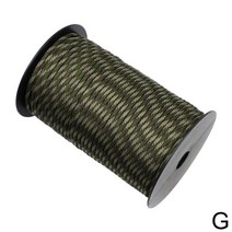 100M 550 군사 표준 9 코어 Paracord 로프 4mm 야외 낙하산 코드 생존 우산 텐트 매는 밧줄 스트랩, [07] green camouflage