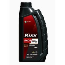 [GS칼텍스] 킥스파오 원 KIXX PAO1 엔진오일/차량용/전체엔진/0W30, PAO1 0W30 1L, 4개