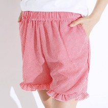 엠보싱 여자 반바지 지지미 여성 밴딩 반바지 4부