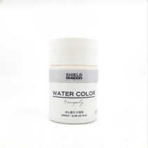 쉴드 모노폴리 수채화물감 흰색, 250ml, 14개