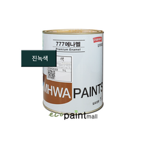 777 에나멜 페인트 1L 철재 유성페인트 삼화페인트, 진녹색 [유광] 1리터
