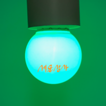 삼호기전 LED 인지구 2w 컬러 색깔 전구 줄조명 파티라이트 캠핑 램프, 1개, 초록색 / 녹색