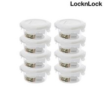 락앤락 [본사]락앤락 항균 비스프리 테이블탑 원형 150ml 화이트 (LBF611N) 8P 세트