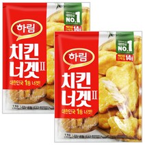 [하림]하림 치킨너겟2 1kg+1kg, 2개, 상세설명 참조