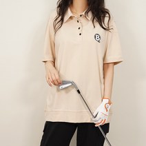 빅걸스토리골프 여성 빅사이즈 카라 소프트 반팔골프티