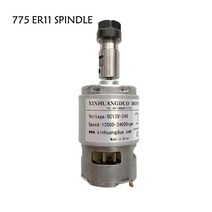 잔디깍는기계 소형 관리기 제초기 12-24VDC 775 스핀들 모터 12000-24000RPM 대형 토크 브러시 dc 180W 잔디 깎는 기계 볼 베어링 포함, [02] package 2