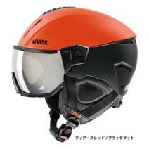우벡스 스키 보드 바이저 일체형 헬멧 instinct visor 22-23 모델, 피어스레드/블랙 매트