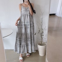 퍼니걸스 5229 에스닉 뷔스티에 롱 원피스 여성의류