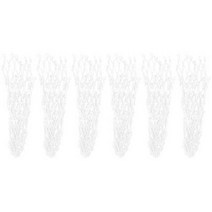 당구 큐 대 가방 개인 채 백 bag 6개/대 당구 테이블 그물 가방 포켓 긴 서비스 수명 메쉬 액세서리, 01 WHITE