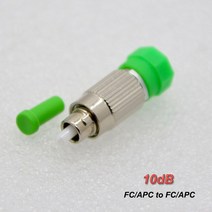 10PCS FC / APC Male Female Single Mode SM Fiber Attenuator Connector Fixed Type value 0-30db Optiona, 10 10dB_01 라인 커넥터