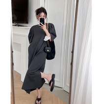 코튼 원피스 롱 66사이즈 주수 여름 빅사이즈 77 여행용 박스형 시원한 통통족 SY