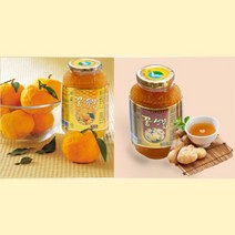 산내원 꿀생강청 꿀유자청 세트 1150g 2병, 단일수량, 단일개당 용량/중량/정