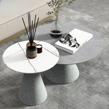 놀 사리넨테이블 식탁 원형 테이블 이태리수입가구, 스몰 로렌 화이트 44x45