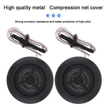 부메스터 포칼 자동차 차량 스피커 2pcs 자동차 범용 스피커 200W 고효율 미니 돔 트위터 음악 스테레오 Hi, 한개옵션0