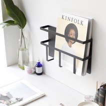 디몬 철제 자석 잡지꽂이 책꽂이 잡지홀더 달빛스토어, 화이트