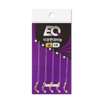 이큐피싱 편대바늘 민물바늘 채비바늘, 금색, 5호