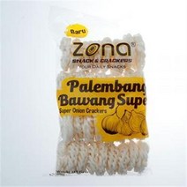 조나 끄루뿍 팔렘방 빨렘방 바왕 슈퍼 수퍼 / kerupuk rasa bawang campur sari 185g / PALEMBANG SUPER ZONA BARU SNACK 과자