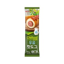 롯데 Chefood 우유핫도그 70g 4개 혼밥 간편식 아침대용 캠핑음식, 1개